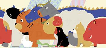 4月 『12の生き物』 礒﨑 鈴菜（大阪府立工芸高等学校）